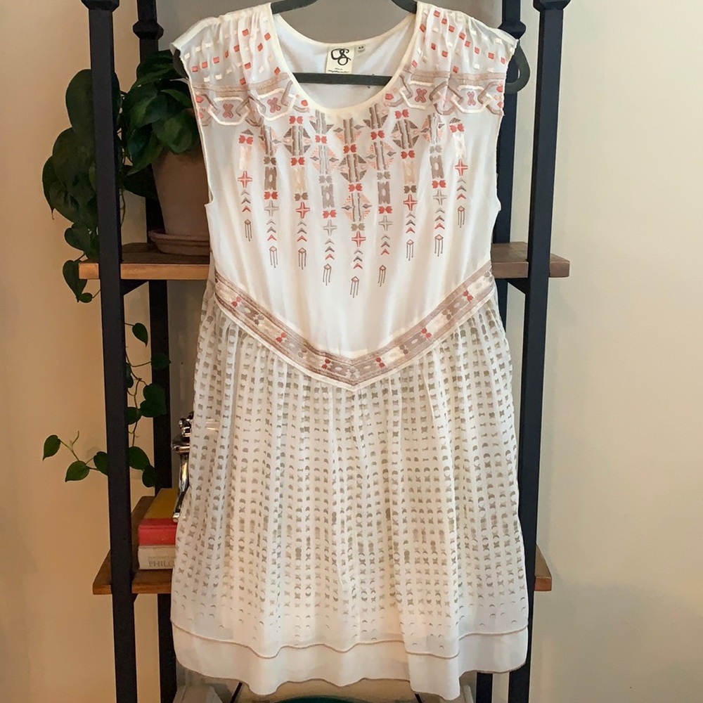 Anthropologie White Dress